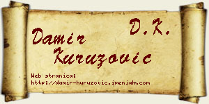 Damir Kuruzović vizit kartica
